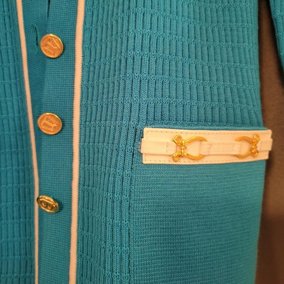 Worldly Things by Styltricot Vintage Teal Cardigan - Picture 7 of 8